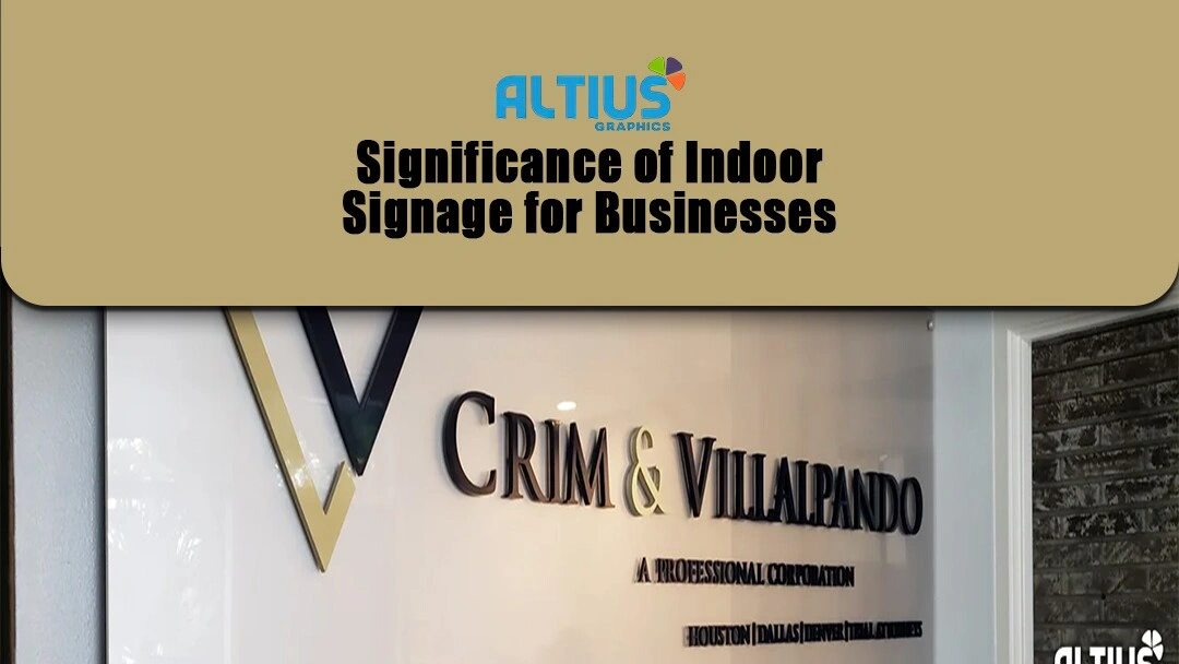 Significance of Indoor Signage for Businesses