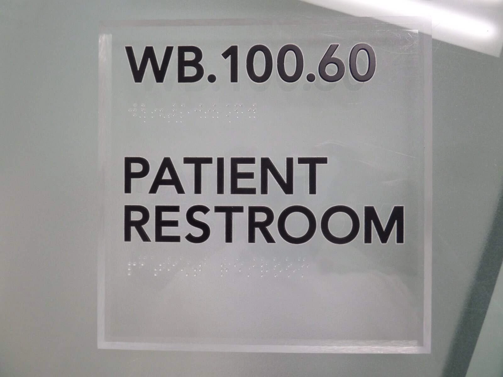 Room Identification Signs Patient Restroom