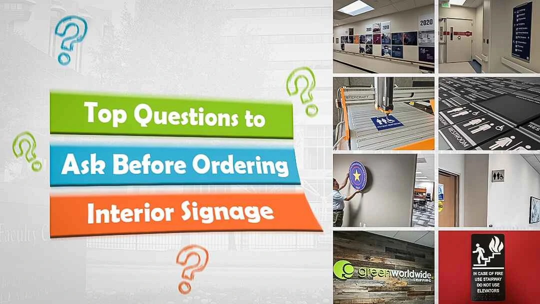 Top Questions to Ask Before Ordering Interior Signage